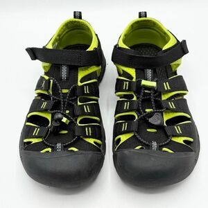 KEEN Newport II Lime Green Black Hiking Sandals - Big Kid US 4 / EU 36